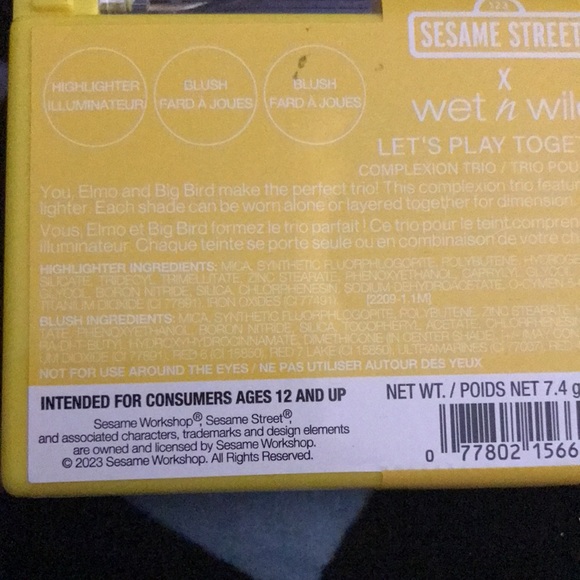 ✨🆕Wet N Wild X Sesame Street Collection “Perfect Pair” Blush & Highlighter Trio - Picture 11 of 12